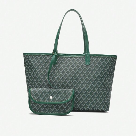 Green Elegant Women's Shoulder Casual Handbag/Tote - Picture 4 of 7